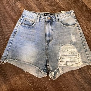 Pretty Little Thing Tall Denim Shorts